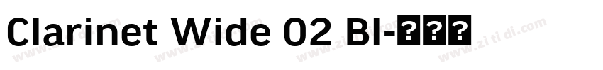 Clarinet Wide 02 Bl字体转换